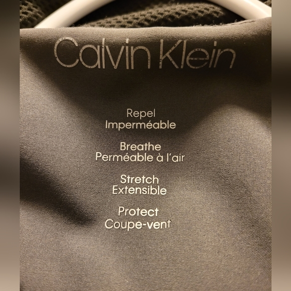 Calvin Klein Pea Coat w/ Detachable Fur Hood GREY & Black Accents - Picture 3 of 5